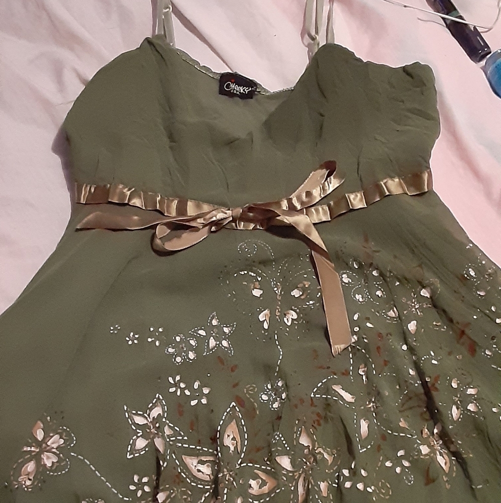 Green tank top